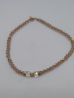 14k GF Glass Crystal Bracelet/Anklet